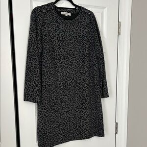Lightweight cheetah dress LOFT sz XL